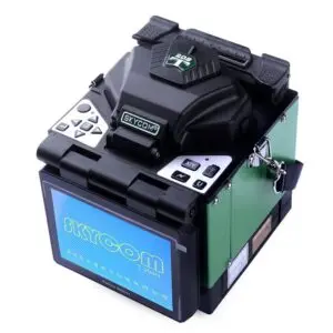 Digital fiber optical fusion splicer SKYCOM Core alignment full featured auto splicing 3-IN-ONE fiber clamp high accuracy fiber