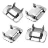 Heavy Duty 1/2" 3/4" 201 304 Stainless steel Teeth Buckle Ear Lokt Buckles Pipe Clamp Wing Seal - Image 2