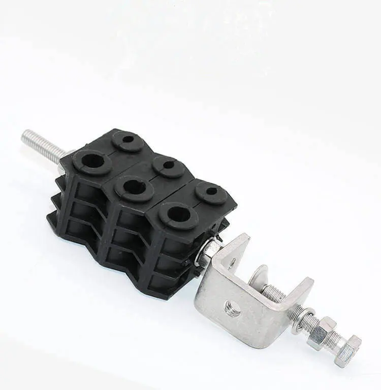 Stainless steel double hole fiber cable clamp hangers RF 1/2" feeder clamp 5 Stainless steel double hole fiber cable clamp hangers RF 1/2" feeder clamp Stainless steel double hole fiber cable clamp hangers RF 1/2" feeder clamp - Image 5