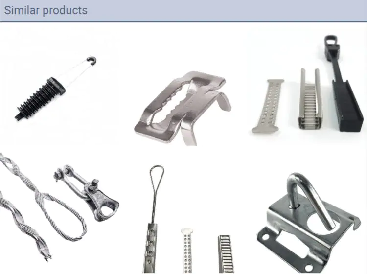 Hot Sale FTTH Type Flat Outdoor High Strength ftth Fiber optic Anchor Suspension Clamp for ADSS drop Cable 7 Hot Sale FTTH Type Flat Outdoor High Strength ftth Fiber optic Anchor Suspension Clamp for ADSS drop Cable Hot Sale FTTH Type Flat Outdoor High Strength ftth Fiber optic Anchor Suspension Clamp for ADSS drop Cable - Image 7