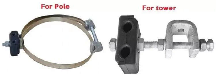 Down Lead Clamp is used for fixation of ADSS onto the pole /tower 7 Down Lead Clamp is used for fixation of ADSS onto the pole /tower 详情 01 8 Down Lead Clamp is used for fixation of ADSS onto the pole /tower