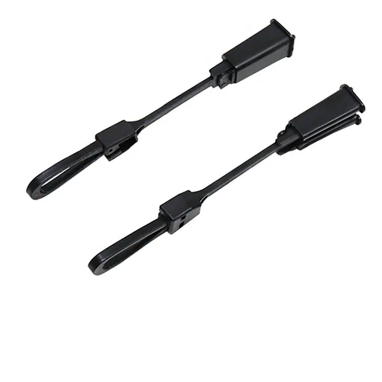 Fiber optic clamps xq 1 FTTH plastic clamp for flat fiber optical drop cable wire clamp