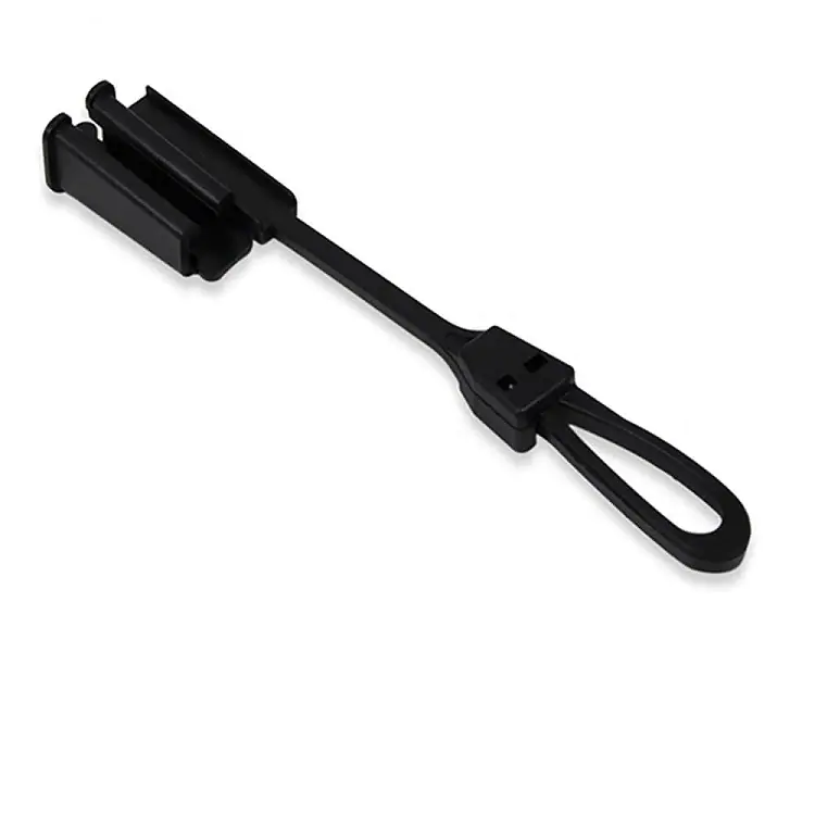 Fiber optic clamps xq 2 FTTH plastic clamp for flat fiber optical drop cable wire clamp