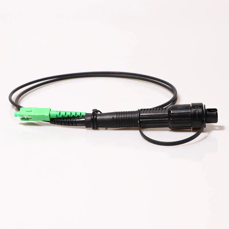 Detail Mini Scapc 4 Fiber optic Mini SC/APC-SC/APC 3.0mm FTTA patch cord