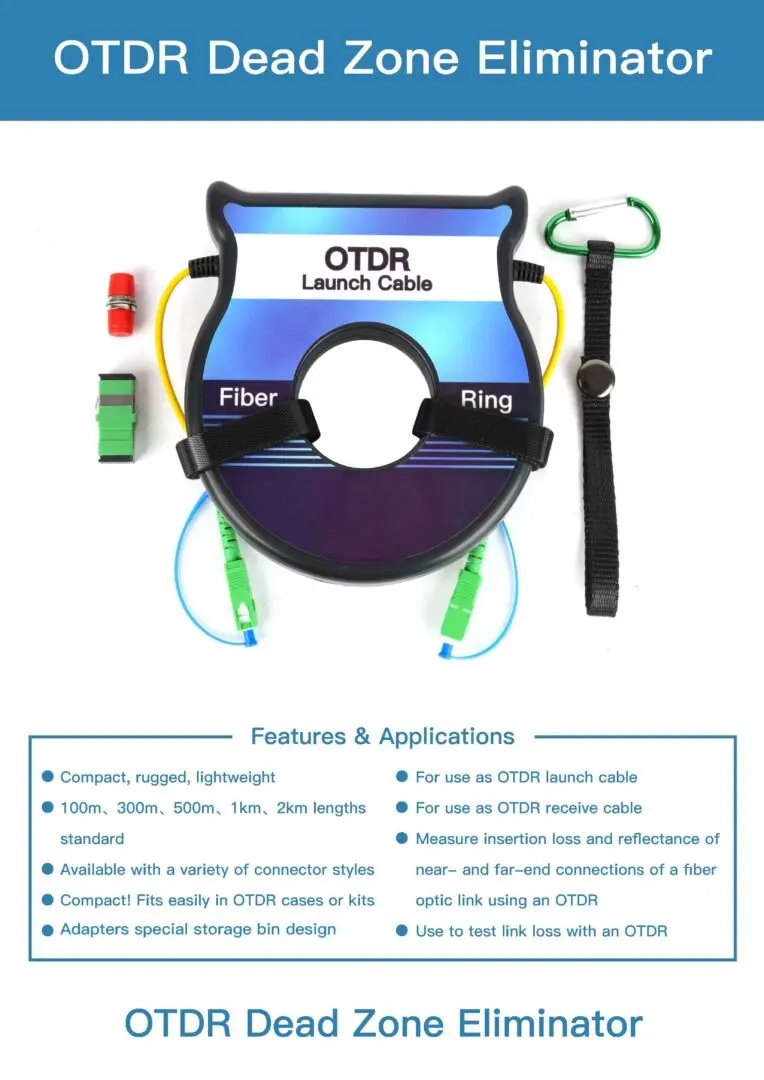 otdr 6 OTDR fiber optic extension line test disk fiber circular fiber jumper box single multimode 500M1KM2KM