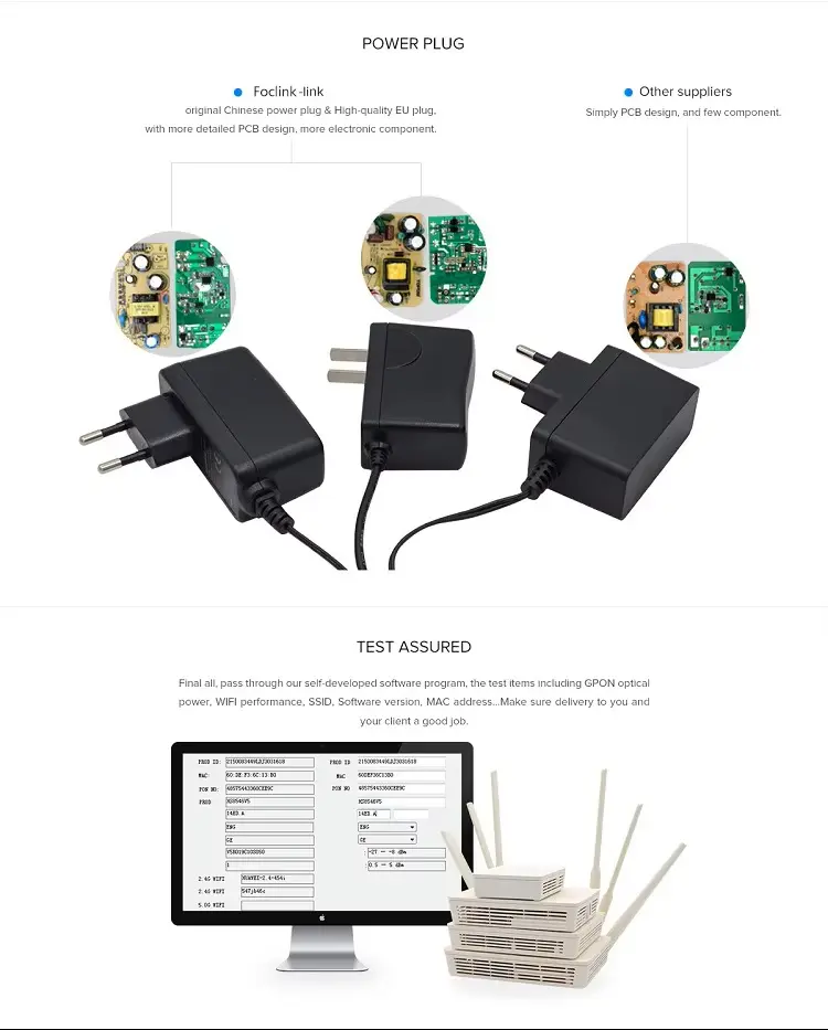 Power Plug And Test Assured Original HG8546M Gpon Onu Router with PPPOE Bridge Mode HG8546M